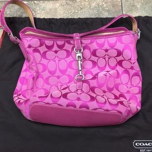 Pink Coach mini bag